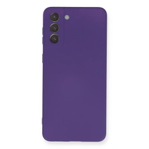 Samsung Galaxy S21 Plus Kılıf Nano İçi Kadife Silikon - Mor