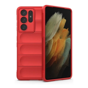 Samsung Galaxy S21 Ultra Kılıf Optimum Silikon - Kırmızı