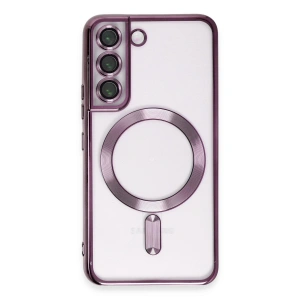 Samsung Galaxy S22 Kılıf Kross Magneticsafe Kapak - Mor
