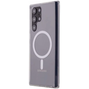 Samsung Galaxy S22 Ultra Kılıf Magneticsafe Şeffaf Silikon - Şeffaf