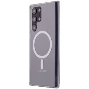 Samsung Galaxy S22 Ultra Kılıf Magneticsafe Şeffaf Silikon - Şeffaf