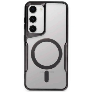Samsung Galaxy S23 Kılıf Boyi Magsafe Silikon Kapak - Siyah