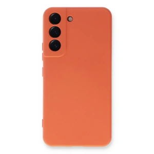Samsung Galaxy S23 Plus Kılıf Nano İçi Kadife Silikon - Turuncu