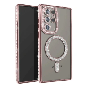 Samsung Galaxy S23 Ultra Joke Simli Magneticsafe Kılıf - Pembe