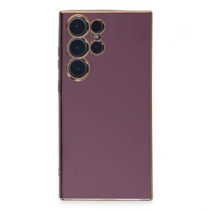 Samsung Galaxy S23 Ultra Kılıf Volet Silikon - Mor
