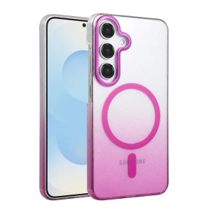 Samsung Galaxy S24 Fe Glossy Magsafe Kapak - Mor