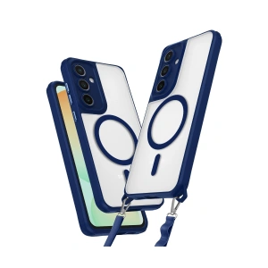 Samsung Galaxy S24 Fe Kılıf Enka Magsafe Silikon Kılıf - Lacivert