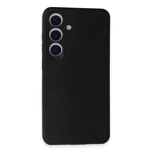 Samsung Galaxy S24 Kılıf Loop Deri Silikon - Siyah