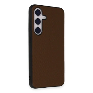 Samsung Galaxy S24 Kılıf Taft Kapak - Kahverengi