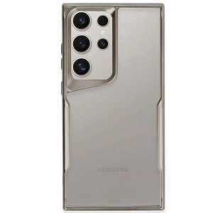 Samsung Galaxy S24 Ultra Kılıf Boyi Silikon Kapak - Titan Gri