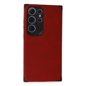Samsung Galaxy S24 Ultra Kılıf Loop Deri Silikon - Kırmızı