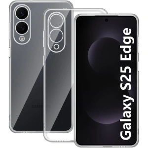 Samsung Galaxy S25 Edge Kılıf Lüx Şeffaf Silikon