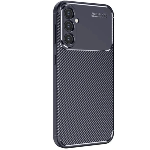 Samsung Galaxy S25 Kılıf Auto Focus Karbon Kapak - Lacivert