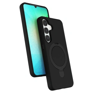 Samsung Galaxy S25 Regal Magsafe Standlı Kapak - Siyah