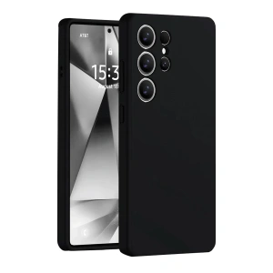 Samsung Galaxy S25 Ultra Kılıf Nano İçi Kadife Silikon - Siyah