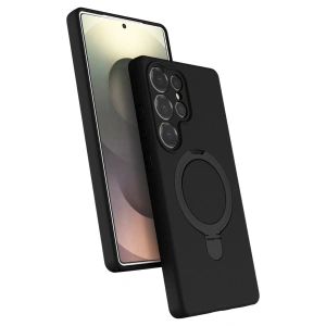 Samsung Galaxy S25 Ultra Regal Magsafe Standlı Kapak - Siyah