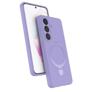Samsung Galaxy S26 Regal Magsafe Standlı Kapak - Lila