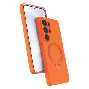 Samsung Galaxy S26 Ultra Regal Magsafe Standlı Kapak - Turuncu