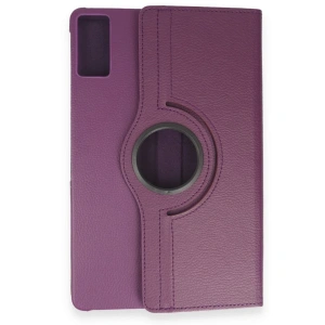 Samsung Galaxy T550 Tab A 9.7 Kılıf 360 Tablet Deri Kılıf - Mürdüm