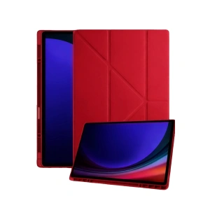 Samsung Galaxy Tab A11 Plus Kalemlikli Mars Tablet Kılıfı - Kırmızı