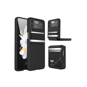 Samsung Galaxy Z Flip 3 Kılıf Belt Flip Kapak - Siyah