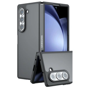 Samsung Galaxy Z Fold 5 Kılıf Blur Fold Kapak - Mat Siyah