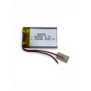 Sertec 302030 3.7v 120 Mah Li-polymer Pil (devreli/1.5a)