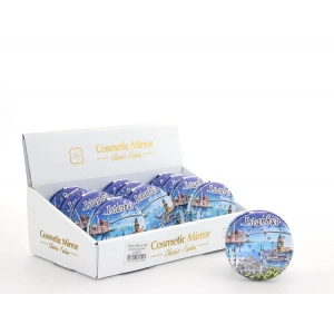 Taşlı İstanbul Tasarımı El Aynası Kalın Model 9