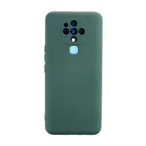 Tecno Camon 16 Kılıf Nano İçi Kadife Silikon - Koyu Yeşil