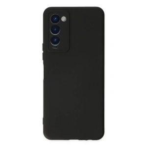 Tecno Camon 18 Kılıf Nano İçi Kadife Silikon - Siyah
