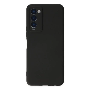 Tecno Camon 18 Kılıf Nano İçi Kadife Silikon - Siyah