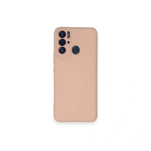 Tecno Pova Neo Kılıf Nano İçi Kadife Silikon - Pudra