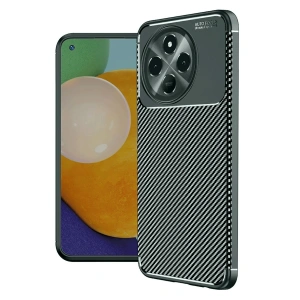 Tecno Spark 30 Pro Kılıf Auto Focus Karbon Kapak - Koyu Yeşil