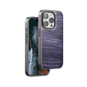 Venco İphone 15 Pro Wave Kapak - Derin Mor