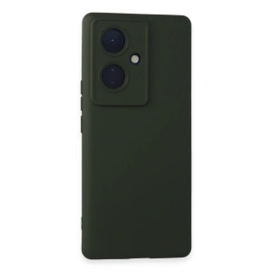 Vivo V29 Lite Kılıf Nano İçi Kadife Silikon - Koyu Yeşil