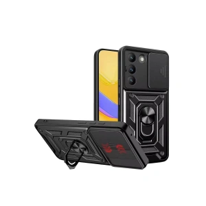 Vivo V30 Lite 4g Pars Lens Yüzüklü Silikon - Siyah