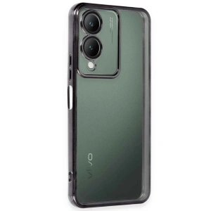 Vivo Y17s Kılıf Razer Lensli Silikon - Siyah