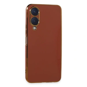 Vivo Y17s Kılıf Volet Silikon - Kırmızı