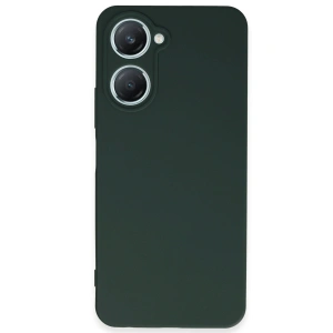 Vivo Y18 Kılıf First Silikon - Koyu Yeşil