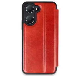 Vivo Y18 Kılıf Flip Cover - Kırmızı