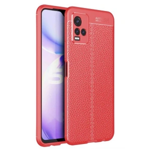 Vivo Y21s Kılıf Auto Focus Kapak - Kırmızı