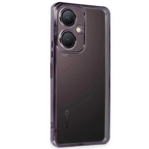 Vivo Y27 Kılıf Razer Lensli Silikon - Mor