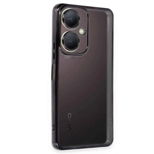Vivo Y27 Kılıf Razer Lensli Silikon - Siyah