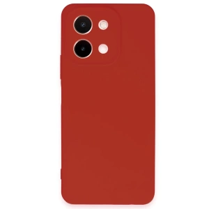 Vivo Y28 Kılıf First Silikon - Kırmızı
