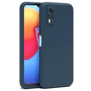 Vivo Y53s Kılıf Nano İçi Kadife Silikon - Lacivert