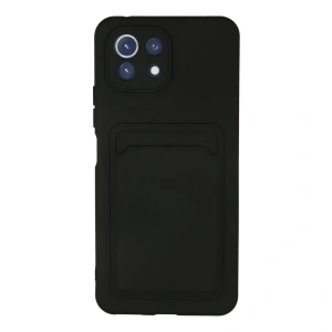 Xiaomi Mi 11 Kılıf Kelvin Kartvizitli Silikon - Siyah