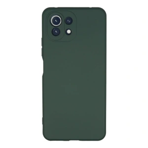 Xiaomi Mi 11 Lite Kılıf Nano İçi Kadife Silikon - Koyu Yeşil