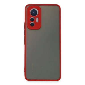 Xiaomi Mi 12 Lite Kılıf Montreal Silikon Kapak - Kırmızı