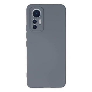 Xiaomi Mi 12 Lite Kılıf Nano İçi Kadife Silikon - Gri