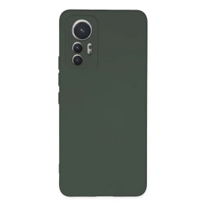 Xiaomi Mi 12 Lite Kılıf Nano İçi Kadife Silikon - Koyu Yeşil